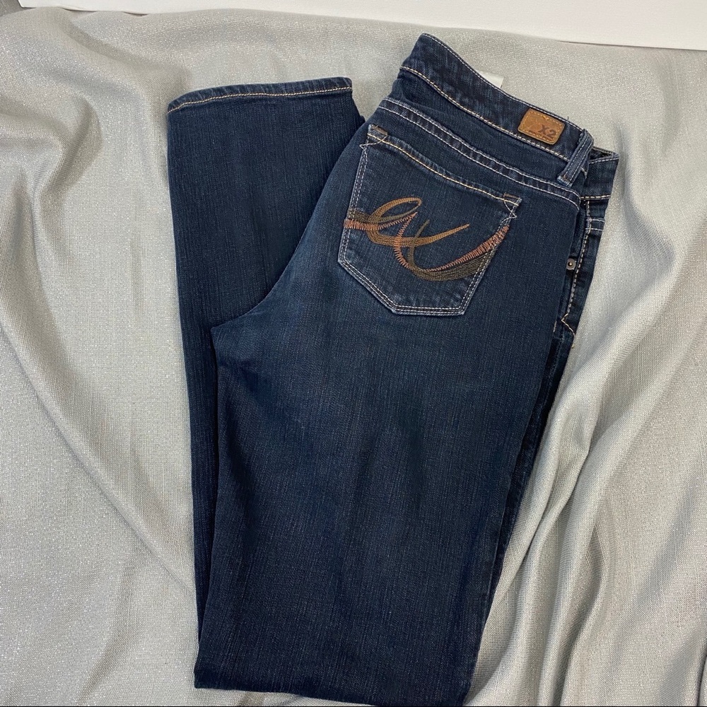 X2 Quality Denim Slim Straight Leg Jeans sz 8